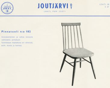 Pinnatuoli nro 182, Joutjärvi Oy, Lahti.